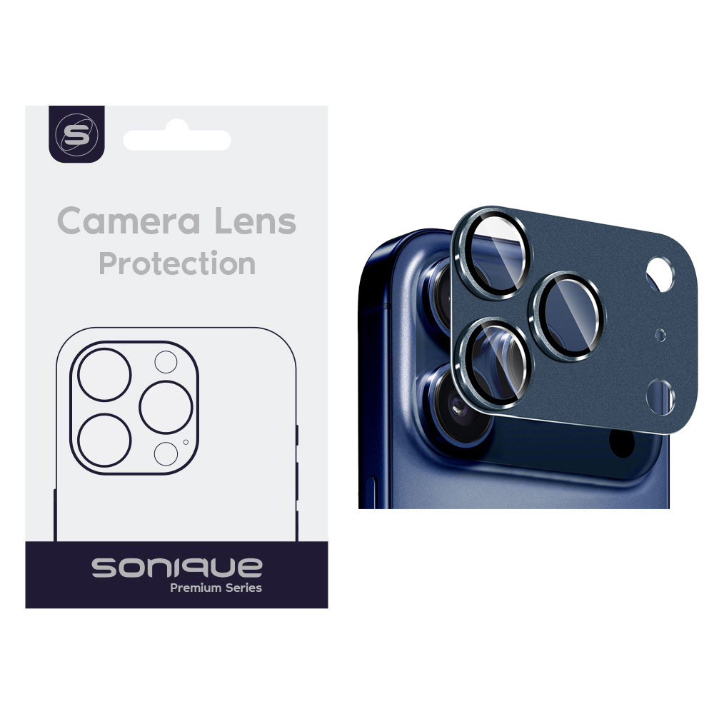 Camera Protection Sonique Metal Lens Full Cover Apple iPhone 17 Pro Max Blue