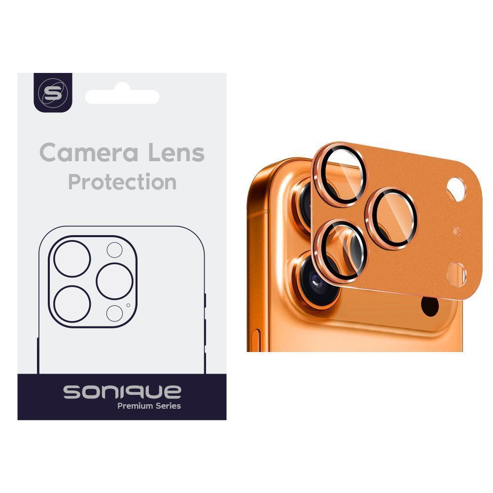 Camera Protection Sonique Metal Lens Full Cover Apple iPhone 17 Pro Max Cosmic Orange