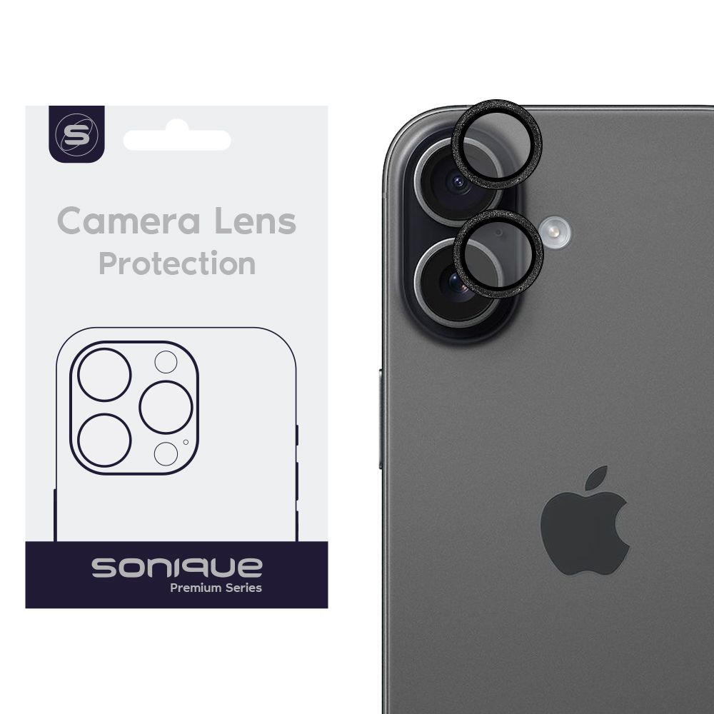 Camera Protection Sonique Glitter Lens Pro Apple iPhone 17 Black