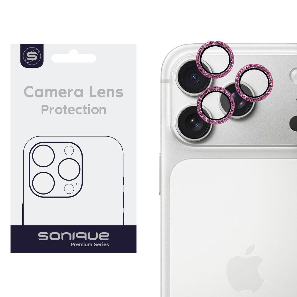 Camera Protection Sonique Glitter Lens Pro Apple iPhone 17 Pro / iPhone 17 Pro Max Pink