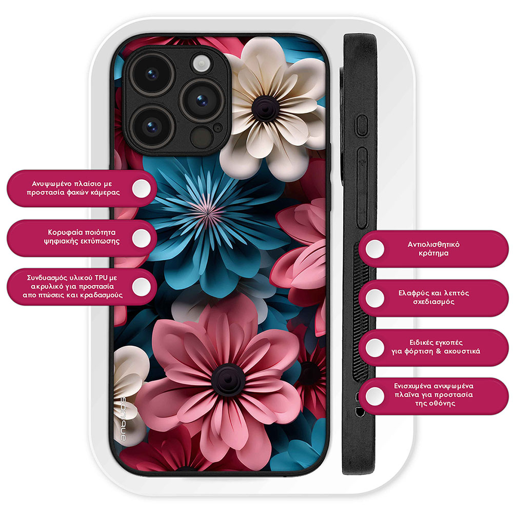 Θήκη Sonique 3D Flower Series για OnePlus Nord CE 5 5G Ροζ 01