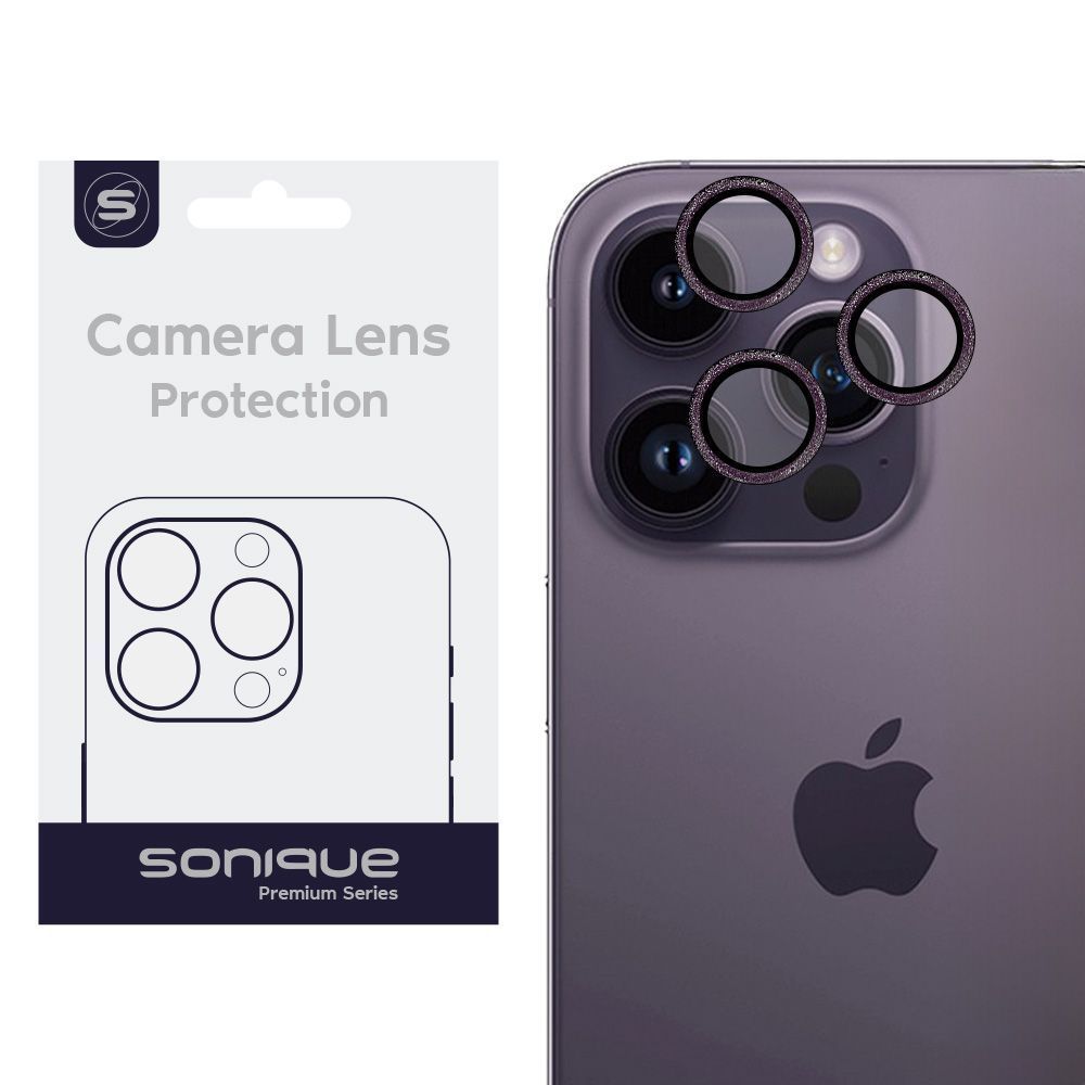 Camera Protection Sonique Glitter Lens Pro Apple iPhone 14 Pro / iPhone 14 Pro Max Purple