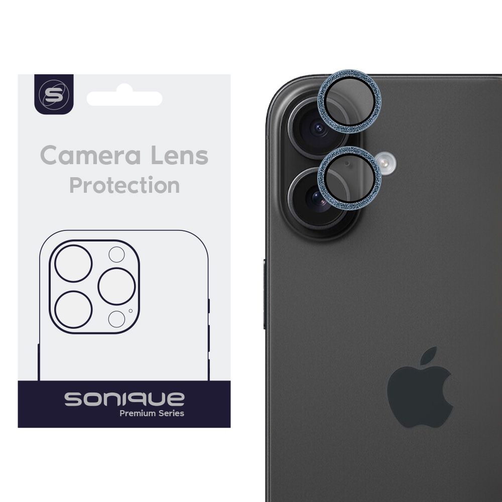 Camera Protection Sonique Glitter Lens Pro Apple iPhone 16 / iPhone 16 Plus Ultramarine