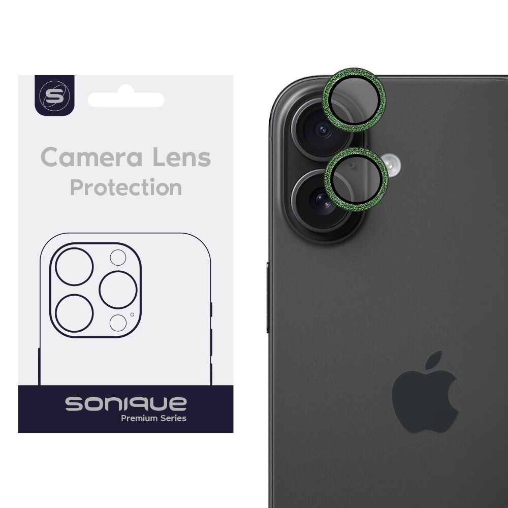 Camera Protection Sonique Glitter Lens Pro Apple iPhone 16 / iPhone 16 Plus Teal