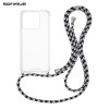 Θήκη Σιλικόνης με Κορδόνι Sonique Armor Clear Honor 400 Lite 5G Rainbow Μαύρο