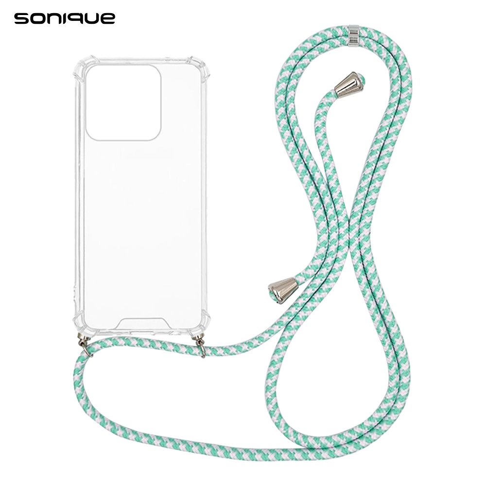 Θήκη Σιλικόνης με Κορδόνι Sonique Armor Clear Honor 400 Lite 5G Rainbow Βεραμάν