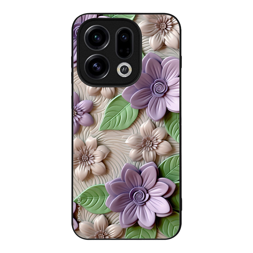 Θήκη Sonique 3D Flower Series για Oppo Find X9 5G Βιολετί
