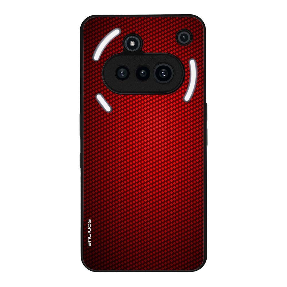 Θήκη Sonique Carbon Series για Nothing Phone 3a Κόκκινο