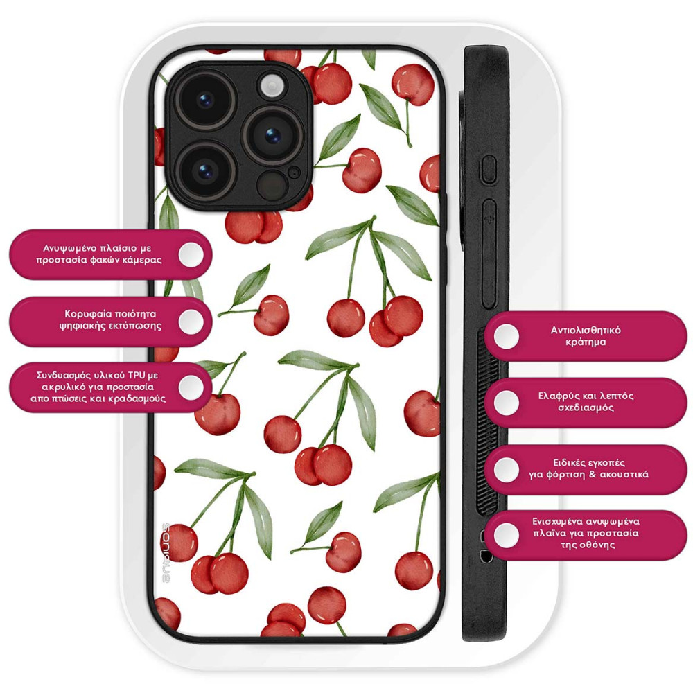 Θήκη Sonique Fruit Series για Nothing Phone 3a Κεράσι 01