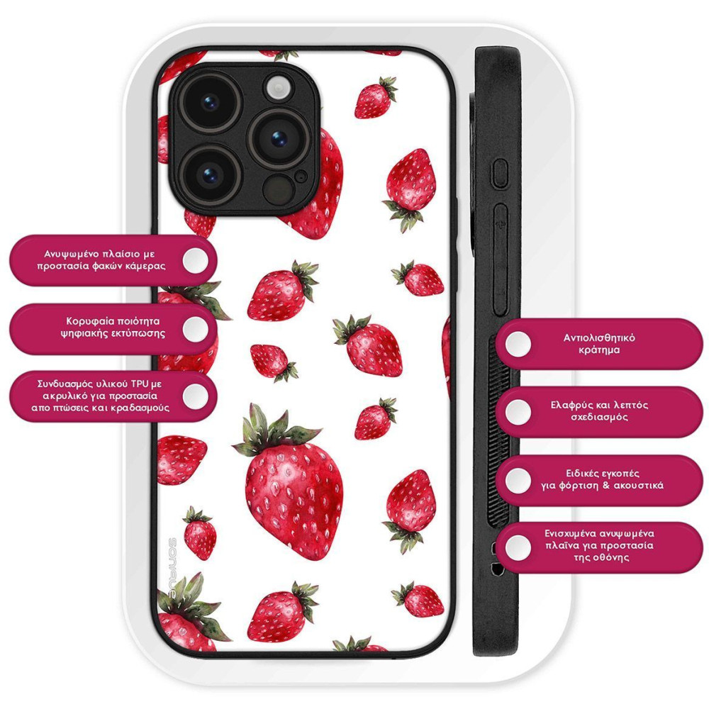 Θήκη Sonique Fruit Series για Nothing Phone 3a Pro Φράουλα 01