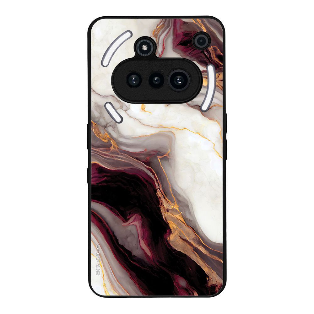 Θήκη Sonique Marble Series για Nothing Phone 3a Μπορντώ
