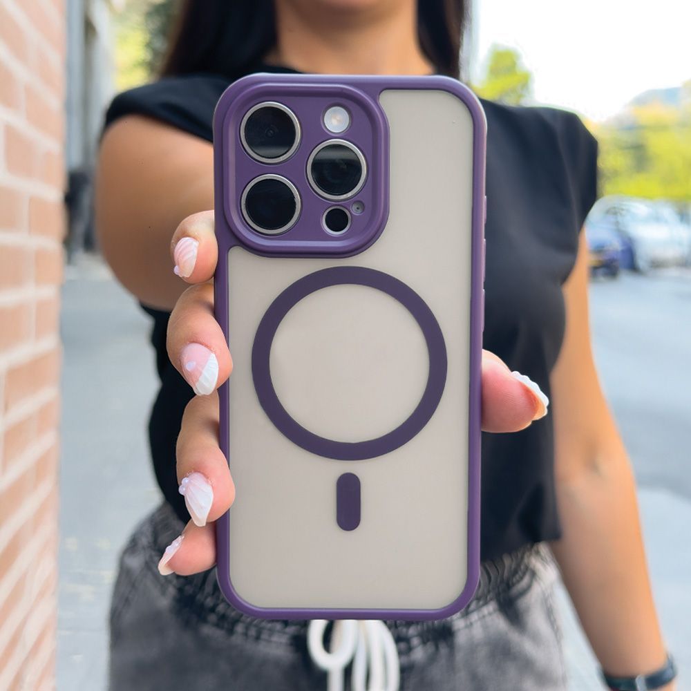 Θήκη Magnetic MagMatte Lens Sonique Samsung Galaxy A17 4G / Galaxy A17 5G / Galaxy A18 4G / Galaxy A18 5G Μωβ