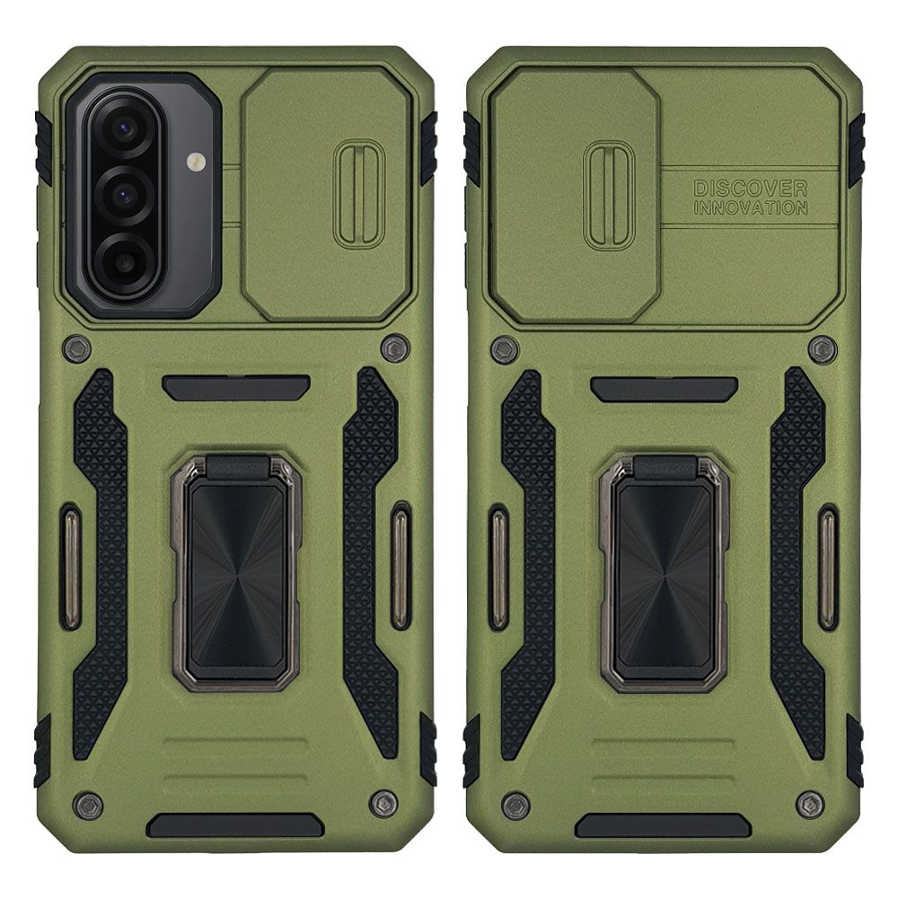 Θήκη Ring Armor CamShield Sonique για Samsung Galaxy A17 4G / Galaxy A17 5G / Galaxy A18 4G / Galaxy A18 5G Χακί
