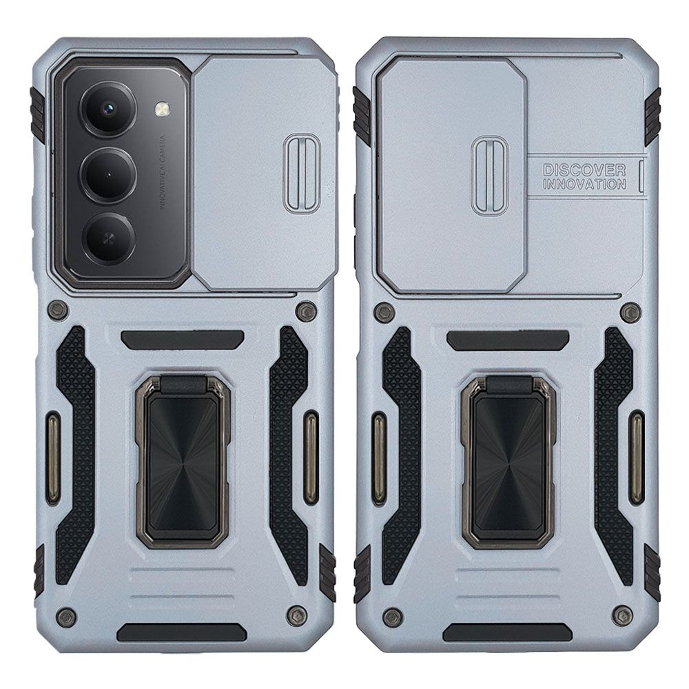 Θήκη Ring Armor CamShield Sonique για Xiaomi Redmi 15 4G / Redmi 15 5G Γκρι