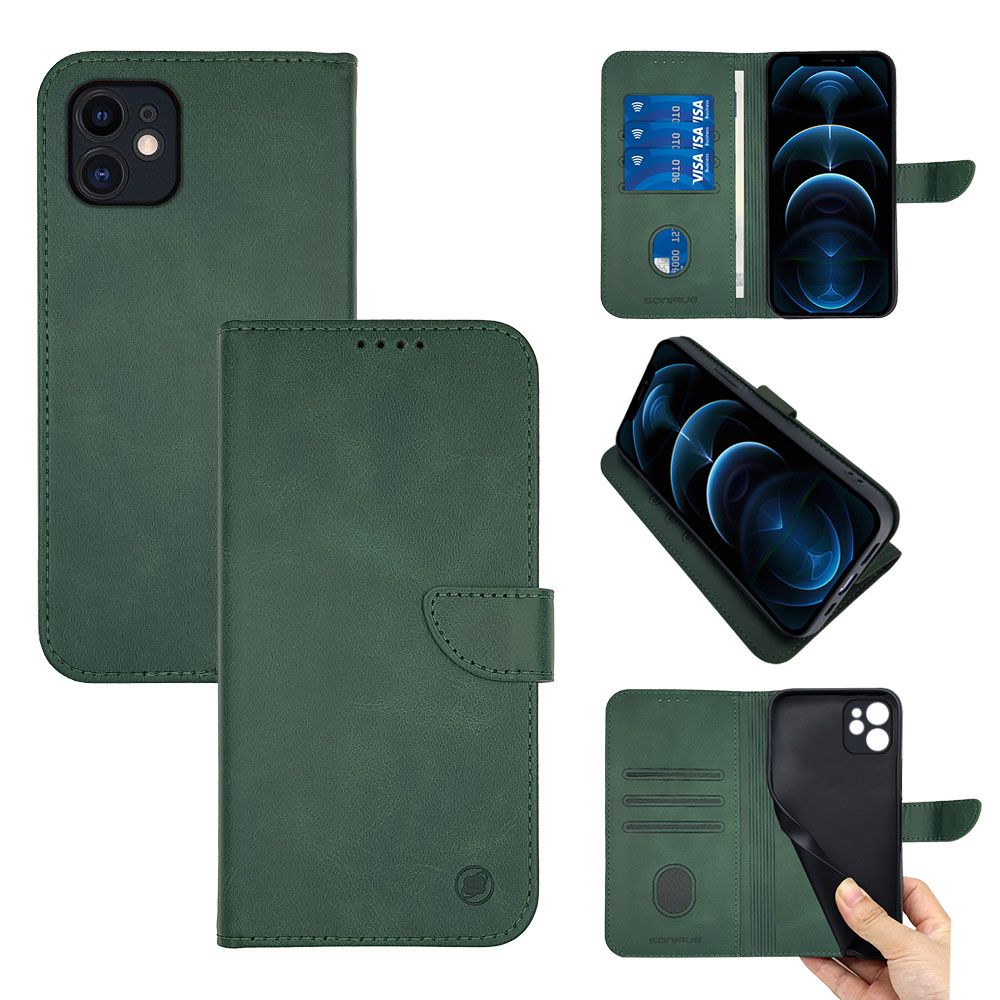 Θήκη Πορτοφόλι Sonique Urban Wallet Apple iPhone 11 Πράσινο Σκούρο