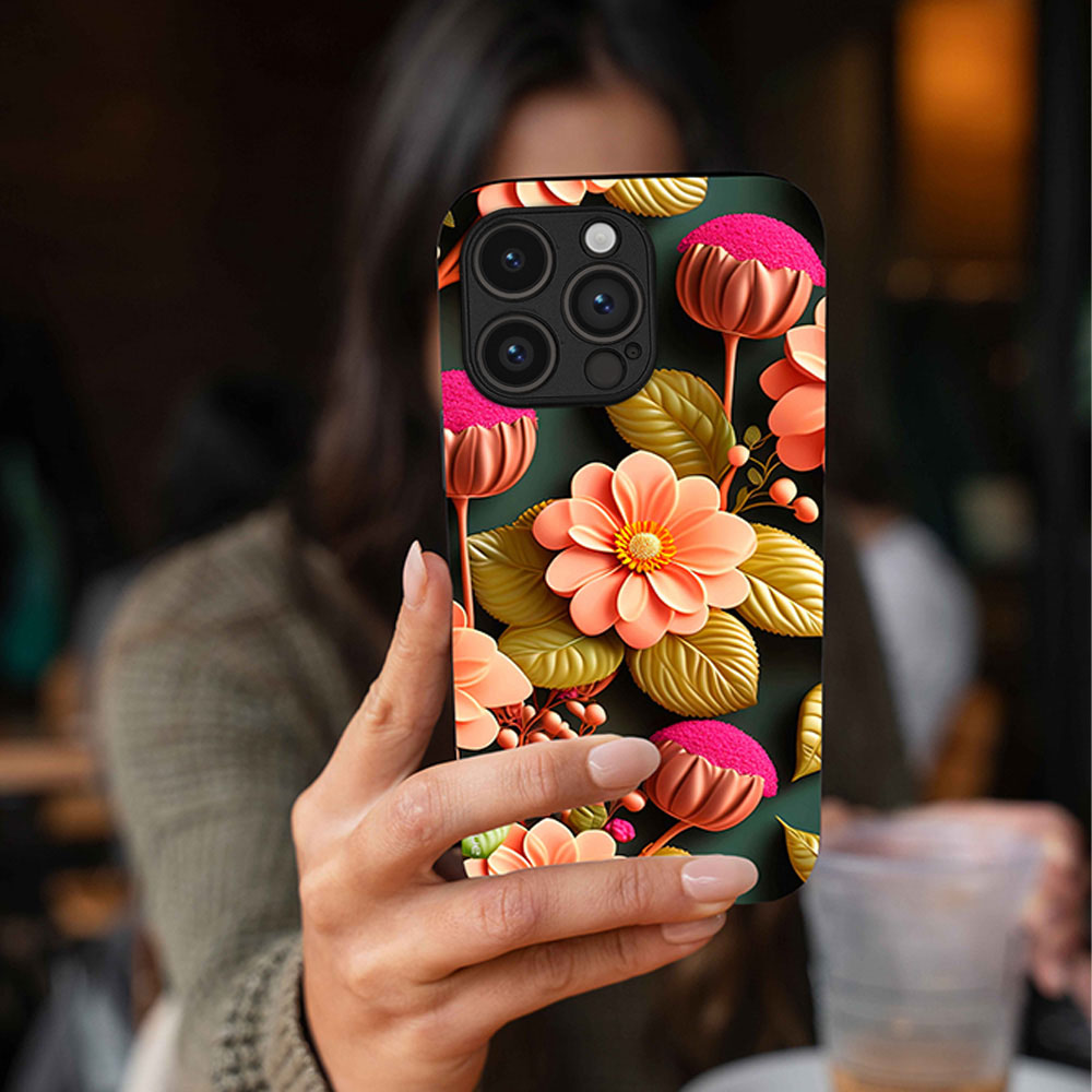 Θήκη Sonique 3D Flower Series για Oppo Reno15 5G Σομόν