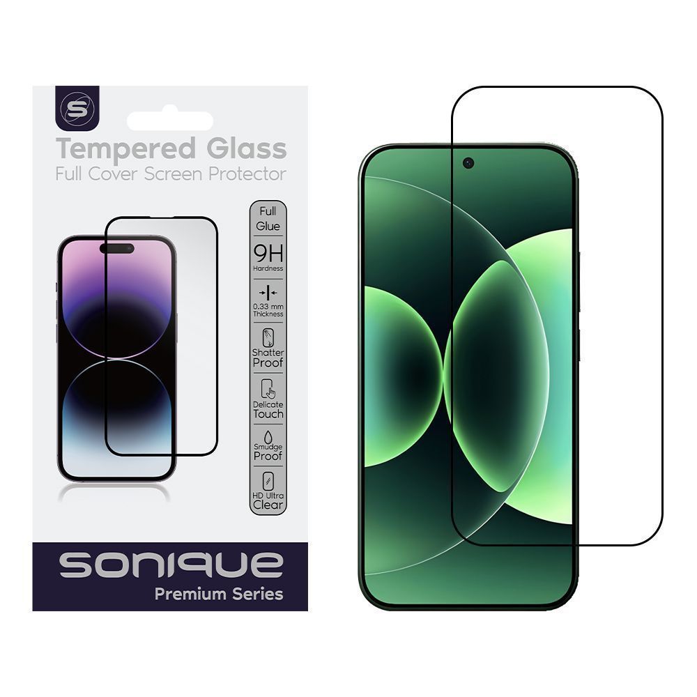 Hardy Glass Sonique Premium Series HD Full Cover 9H Xiaomi Xiaomi 17 5G / Xiaomi 17 Pro 5G Μαύρο