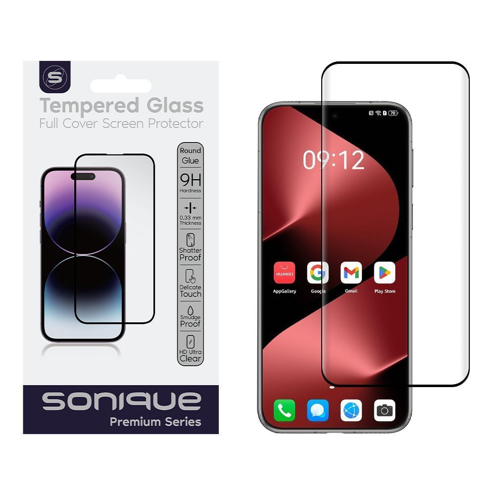 Curvy Glass Sonique Premium Series HD Full Cover 9H Huawei Pura 80 Pro 5G Μαύρο