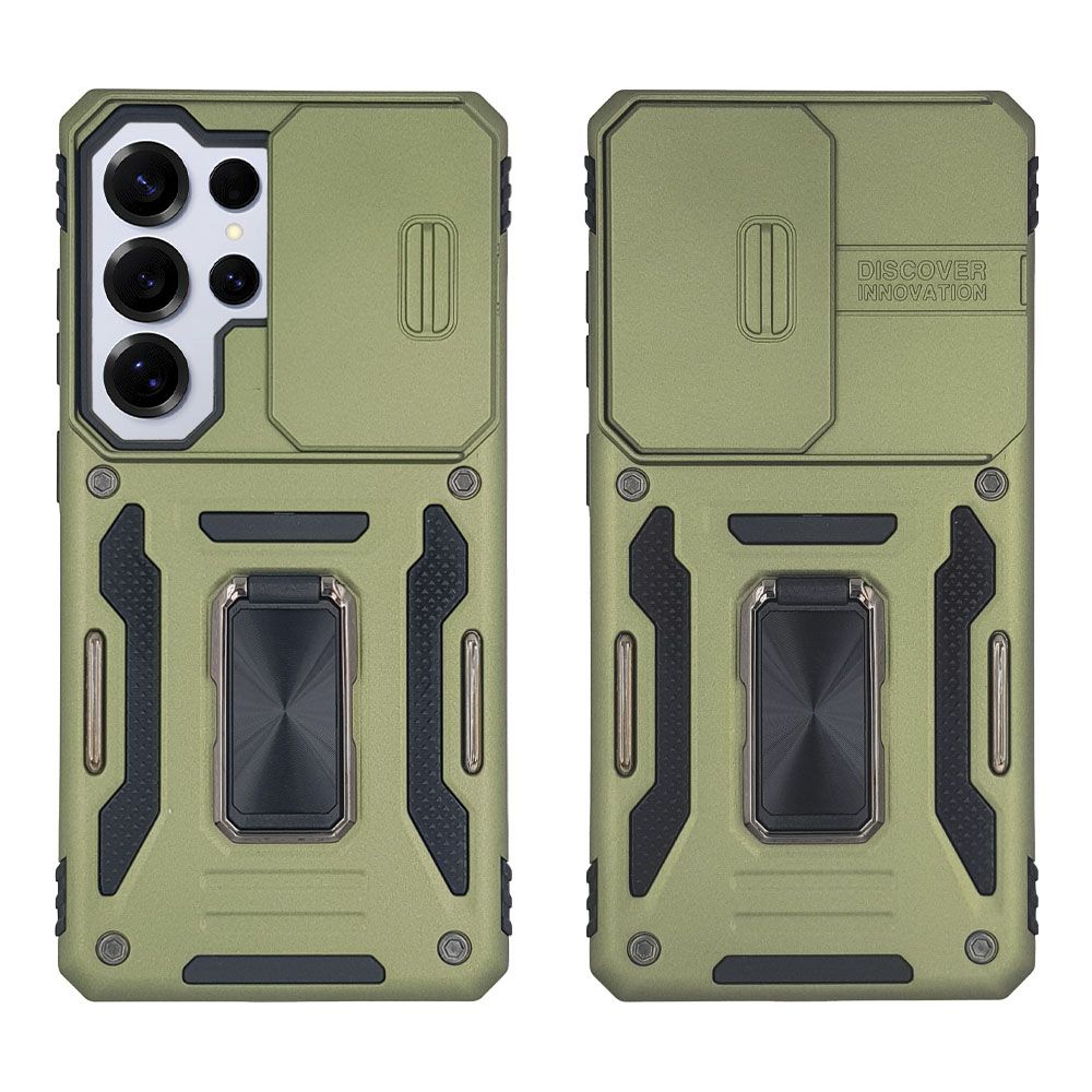 Θήκη Ring Armor CamShield Sonique για Samsung Galaxy S26 Ultra Χακί