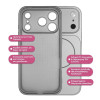 Θήκη Magnetic MagCore Sonique Apple iPhone 17 Ασημί