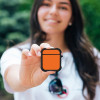 Θήκη Σιλικόνης Sonique ColorBloc Series για AirPods 1/2 Πορτοκαλί