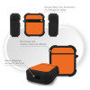 Θήκη Σιλικόνης Sonique ColorBloc Series για AirPods 1/2 Πορτοκαλί