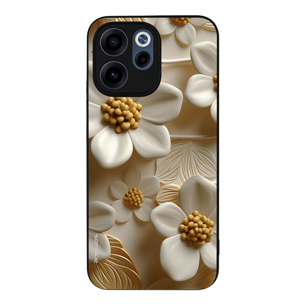 Θήκη Sonique 3D Flower Series για Oppo Reno15 F 5G / Oppo Reno15 FS 5G Λευκό