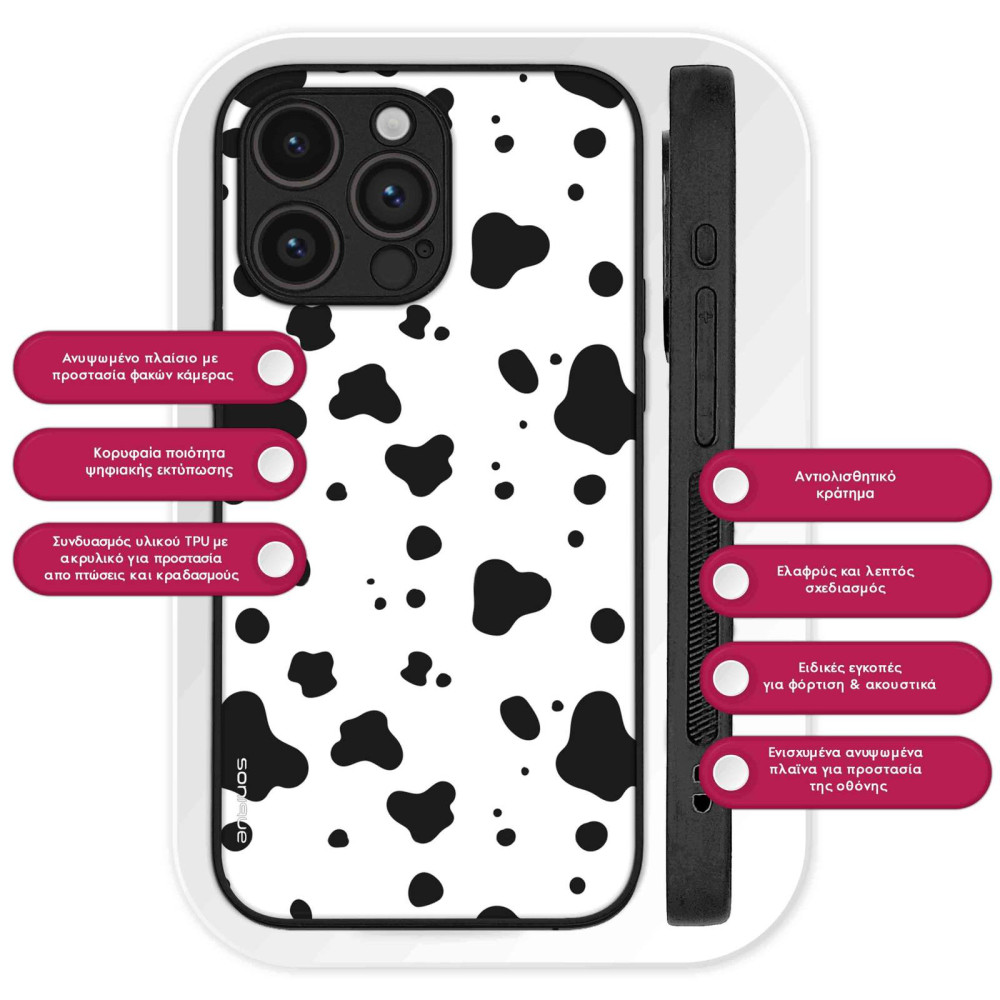 Θήκη Sonique Animal Print Series για Oppo Reno15 Pro Max Dalmatian