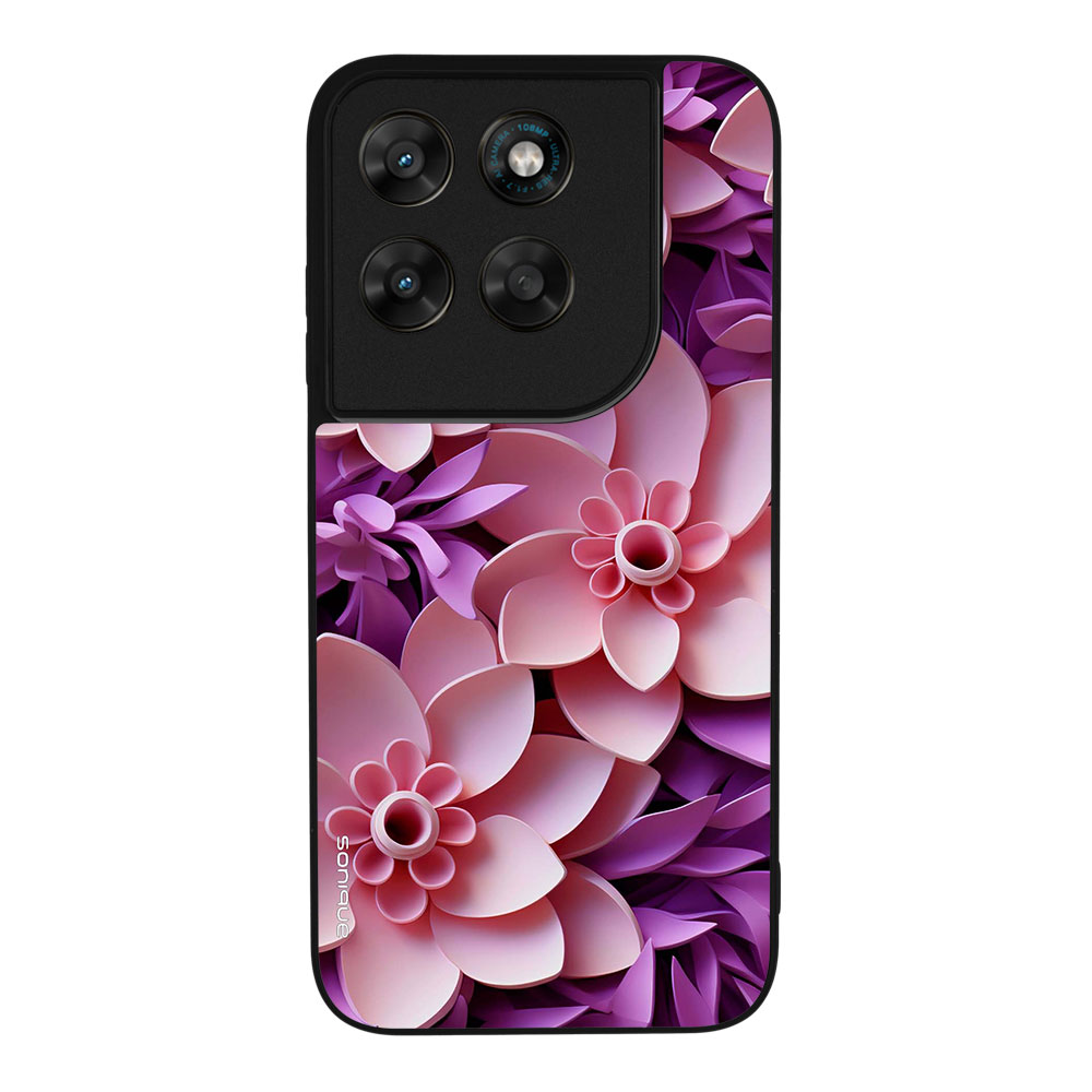 Θήκη Sonique 3D Flower Series για Motorola Moto G67 5G / Moto G77 5G Ροζ