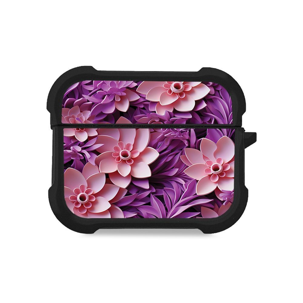 Θήκη Σιλικόνης Sonique 3D Flower Series για AirPods Pro 3 Ροζ