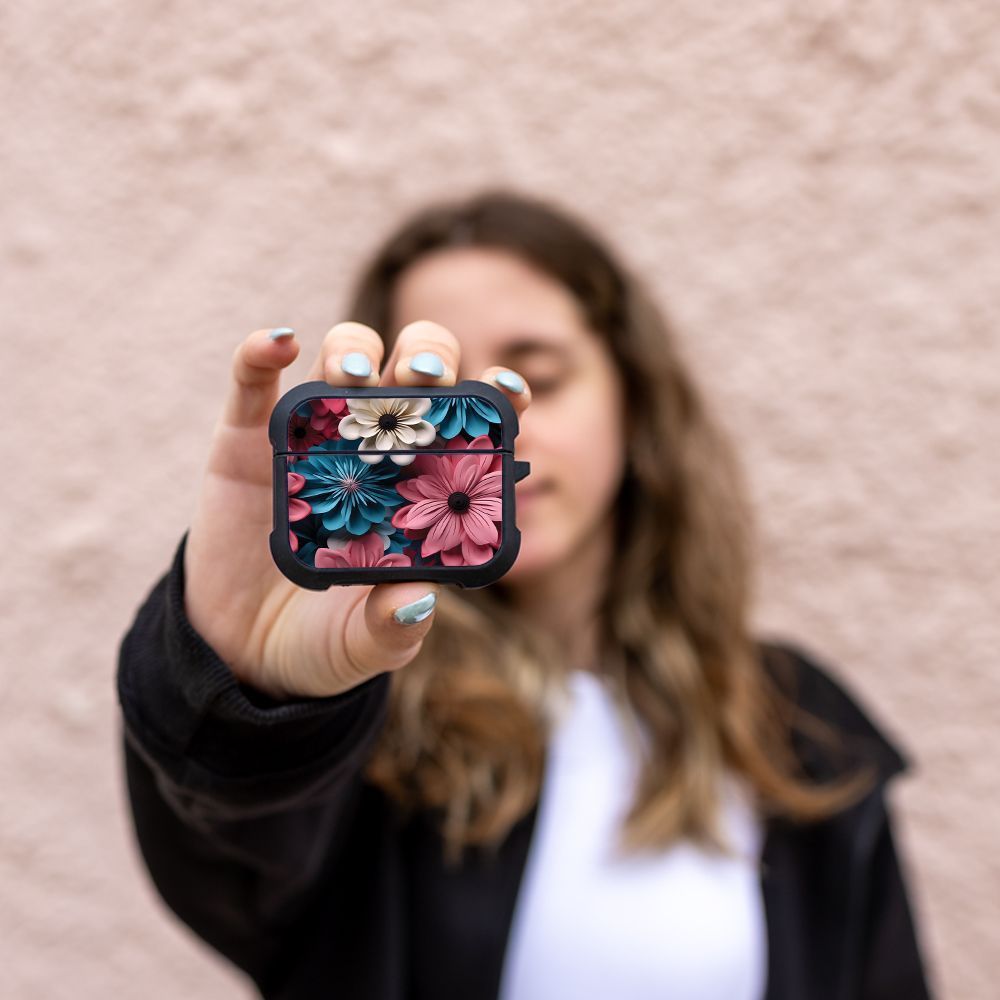 Θήκη Σιλικόνης Sonique 3D Flower Series για AirPods Pro 3 Ροζ 01