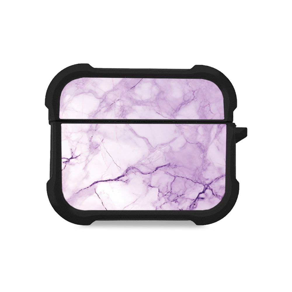 Θήκη Σιλικόνης Marble Series για AirPods Pro 3 Βιολετί
