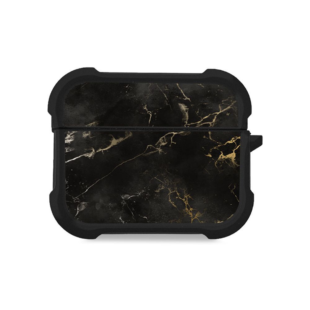 Θήκη Σιλικόνης Marble Series για AirPods Pro 3 Μαύρο 01