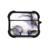 Θήκη Σιλικόνης Marble Series για AirPods Pro 3 Μωβ Γκρι