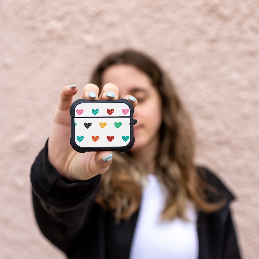 Θήκη Σιλικόνης Sonique Heart Series για AirPods Pro 3 Λευκό 02