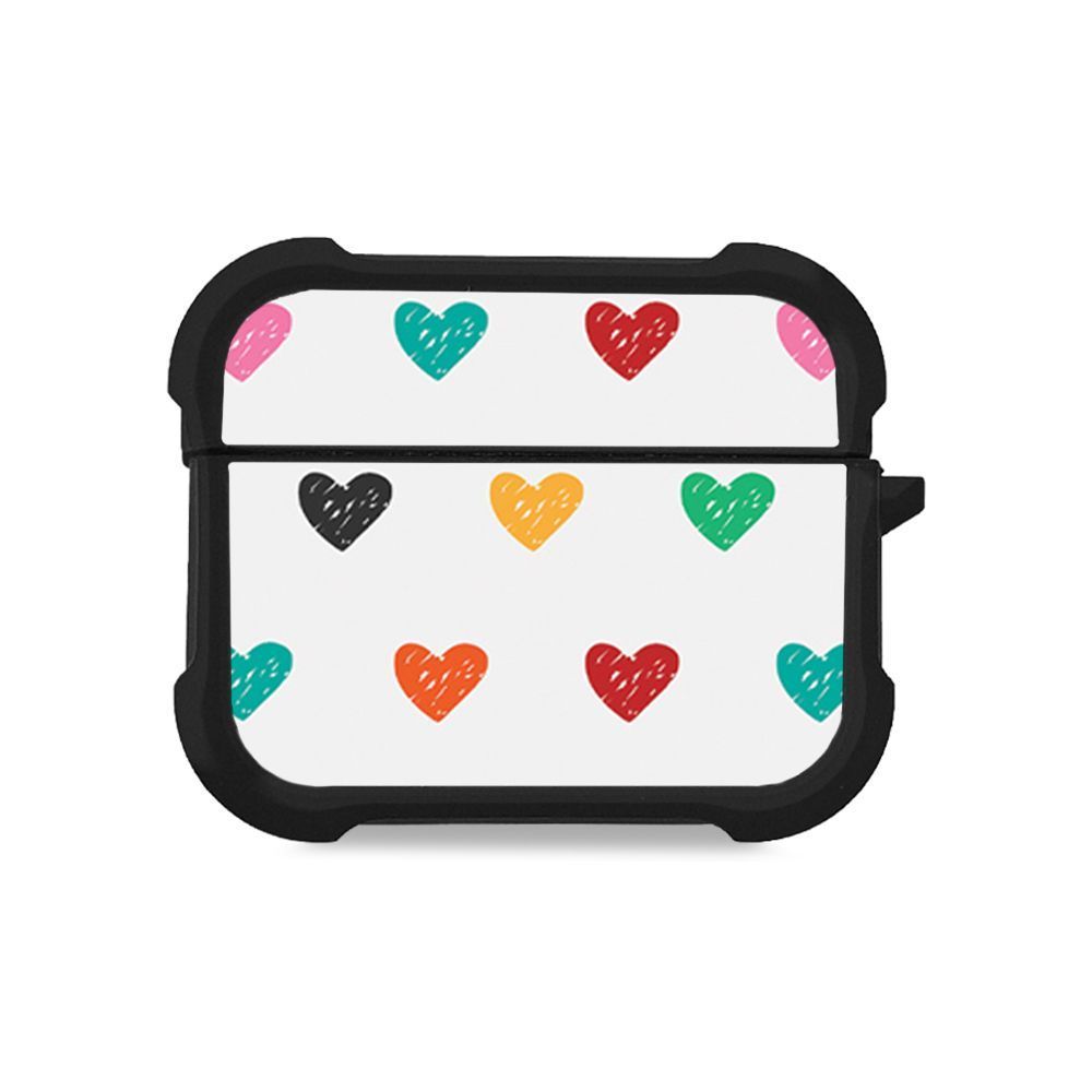 Θήκη Σιλικόνης Sonique Heart Series για AirPods Pro 3 Λευκό 02