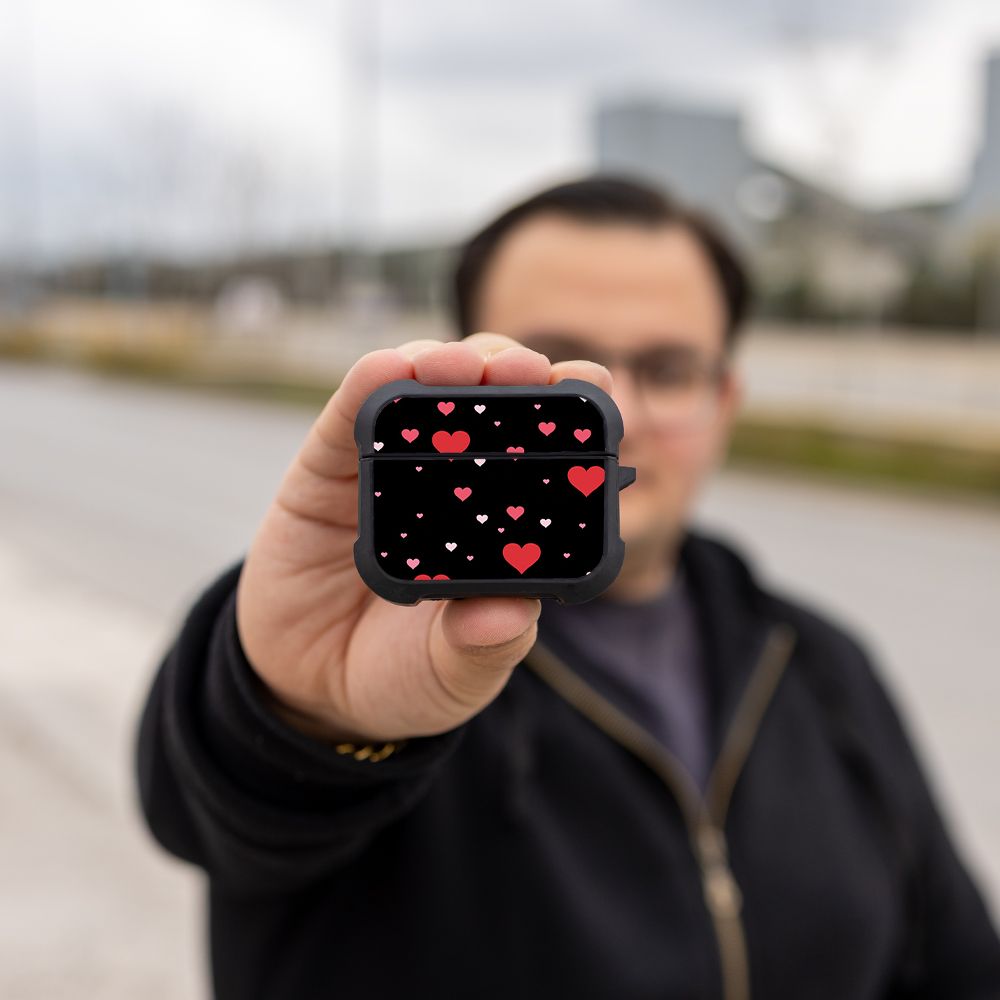 Θήκη Σιλικόνης Sonique Heart Series για AirPods Pro 3 Μαύρο