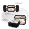 Θήκη Σιλικόνης Sonique Camouflage Army Series για AirPods Pro 3 Μπεζ