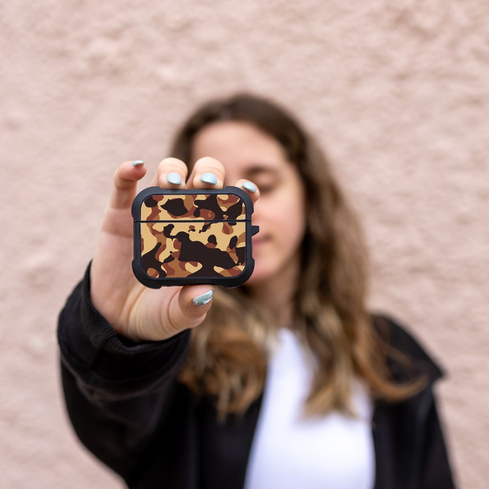 Θήκη Σιλικόνης Sonique Camouflage Army Series για AirPods Pro 3 Καφέ 01