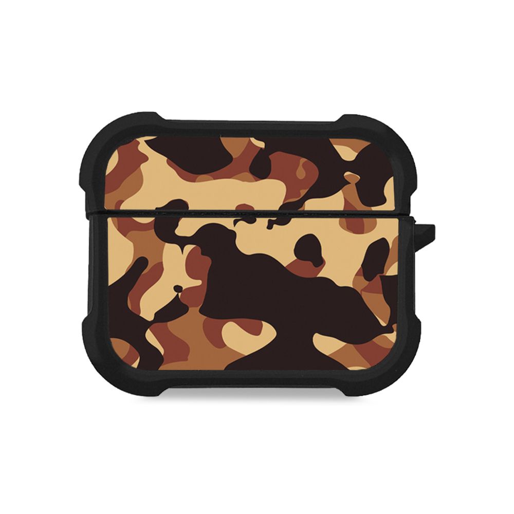 Θήκη Σιλικόνης Sonique Camouflage Army Series για AirPods Pro 3 Καφέ 01