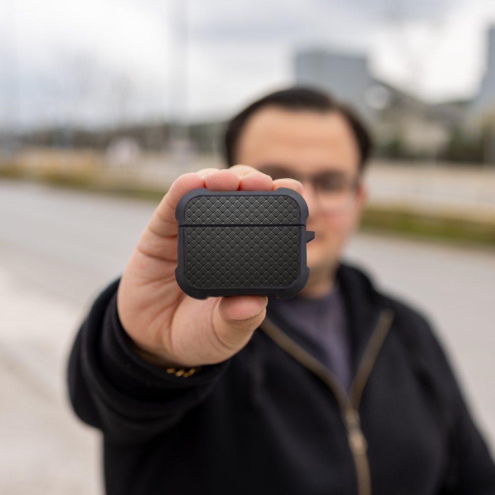 Θήκη Σιλικόνης Sonique Carbon Series για AirPods Pro 3 Γκρι