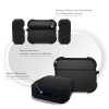 Θήκη Σιλικόνης Sonique Carbon Series για AirPods Pro 3 Γκρι