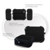 Θήκη Σιλικόνης Sonique Carbon Series για AirPods Pro 3 Μαύρο