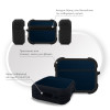 Θήκη Σιλικόνης Sonique Carbon Series για AirPods Pro 3 Μπλε