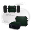 Θήκη Σιλικόνης Sonique Carbon Series για AirPods Pro 3 Πράσινο
