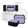 Θήκη Σιλικόνης Sonique ColorBloc Series για AirPods Pro 3 Βιολετί