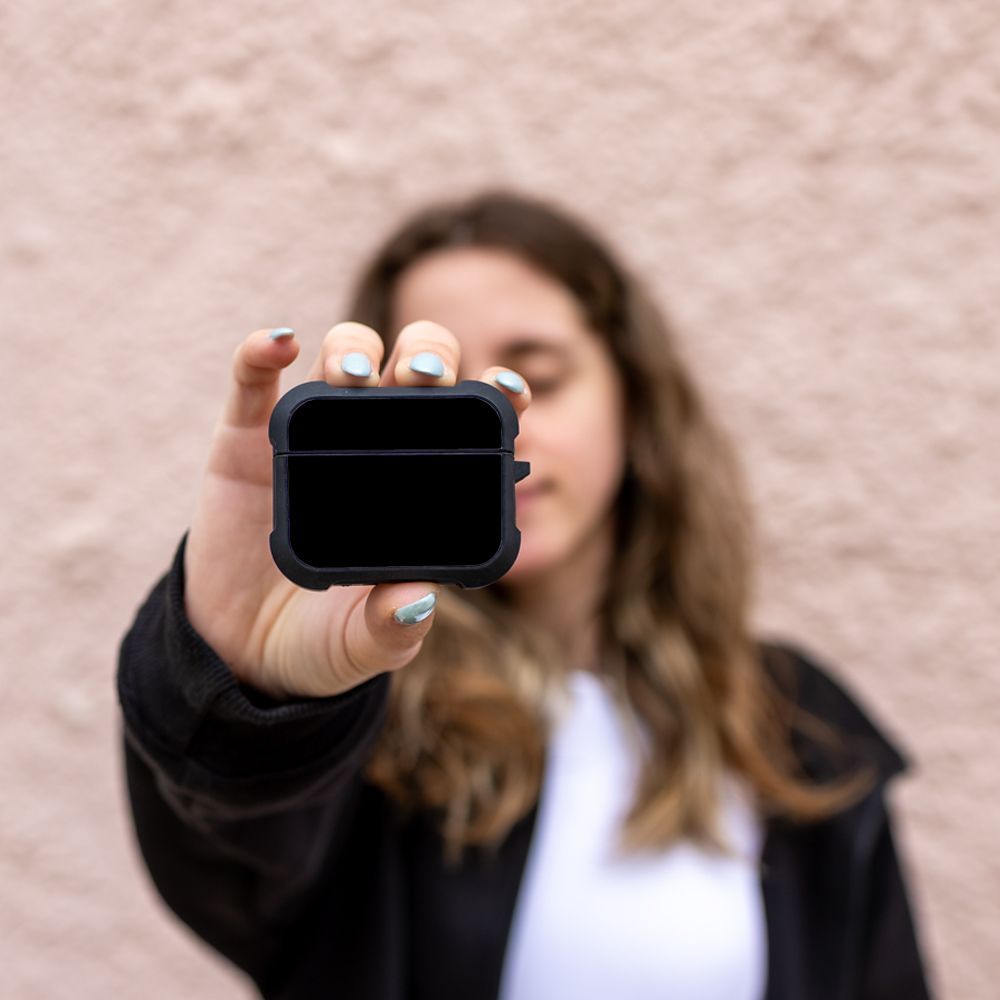 Θήκη Σιλικόνης Sonique ColorBloc Series για AirPods Pro 3 Μαύρο