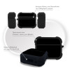 Θήκη Σιλικόνης Sonique ColorBloc Series για AirPods Pro 3 Μαύρο