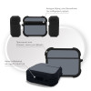 Θήκη Σιλικόνης Sonique ColorBloc Series για AirPods Pro 3 Μπλε Γκρι