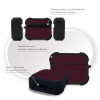 Θήκη Σιλικόνης Sonique ColorBloc Series για AirPods Pro 3 Μπορντό